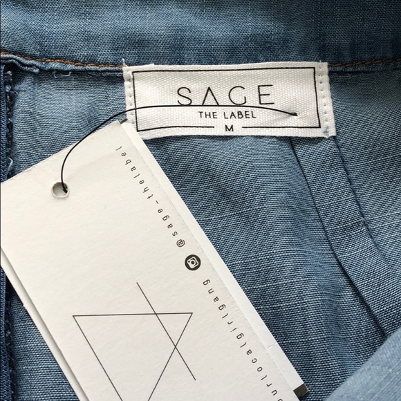 Sage the Label | Raw Hem Wrap Skirt NWT - Picture 3 of 4